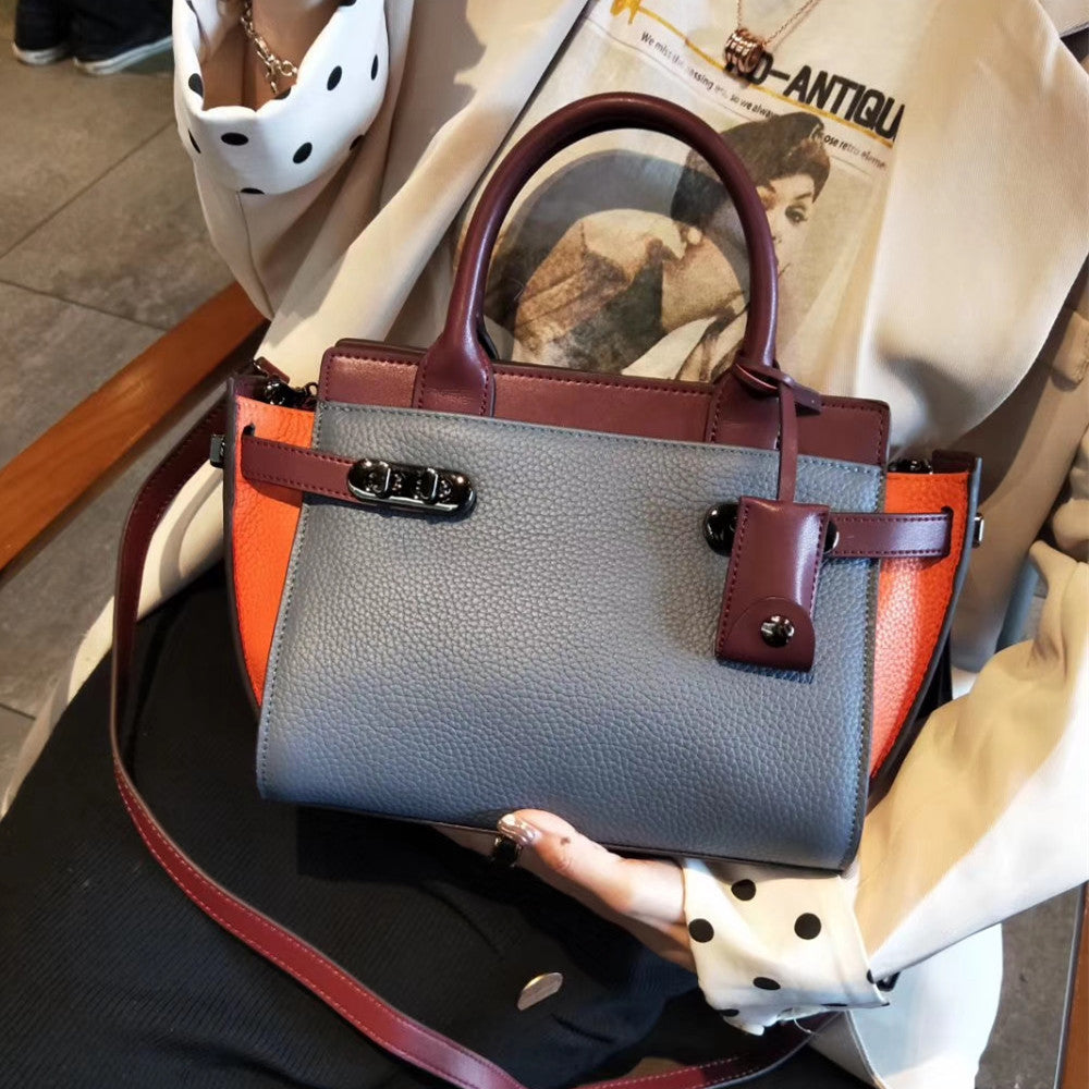Trendy Leather Women's Handbag