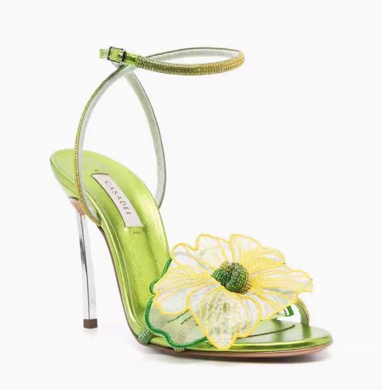 Floral Embellished High Heels