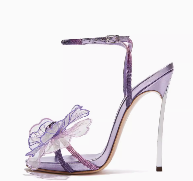 Floral Embellished High Heels