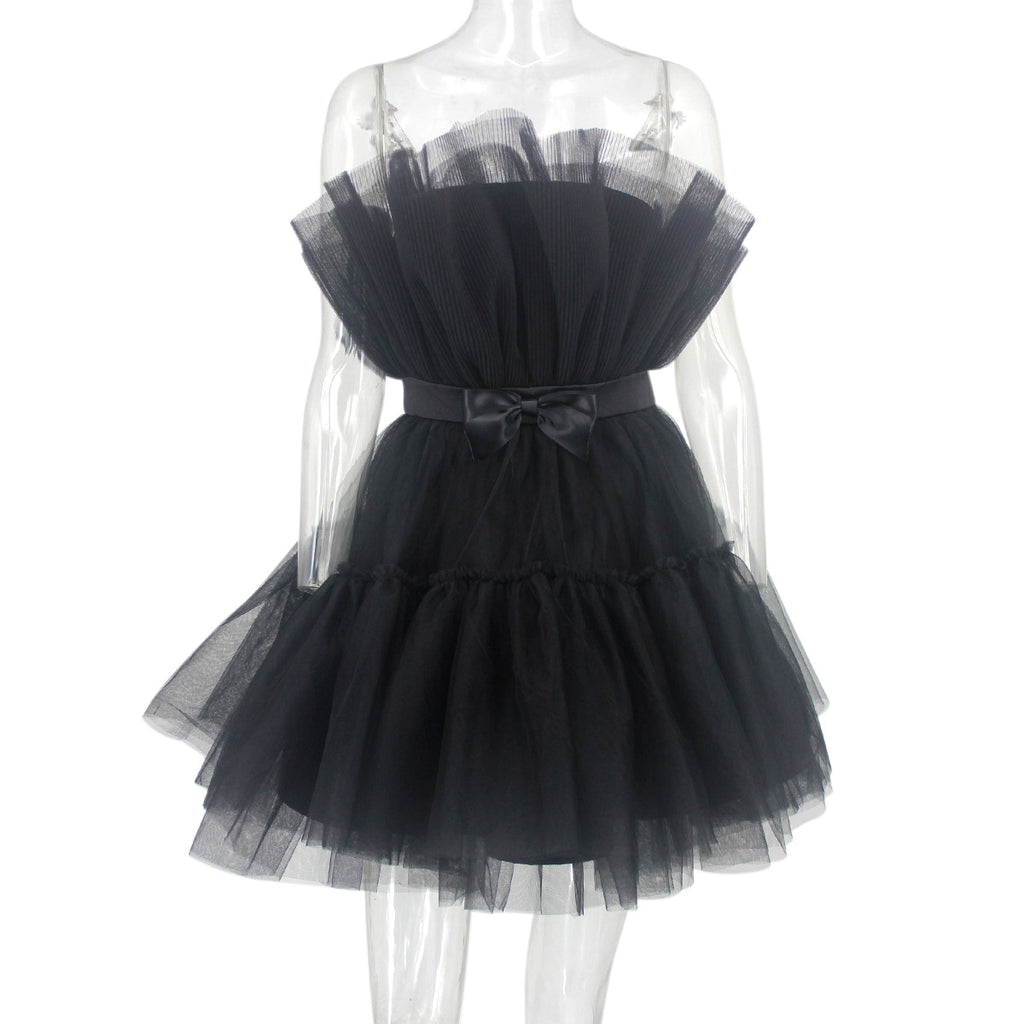 Sweet Ruffle Mini Party Dress