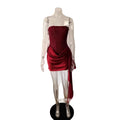 SDM211 Elegant Rhinestone Sparkling Sexy Bodycon Short Dress Party Dress Hot Girl Versatile New Arrival