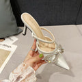 Korean Rhinestone Stiletto Heels