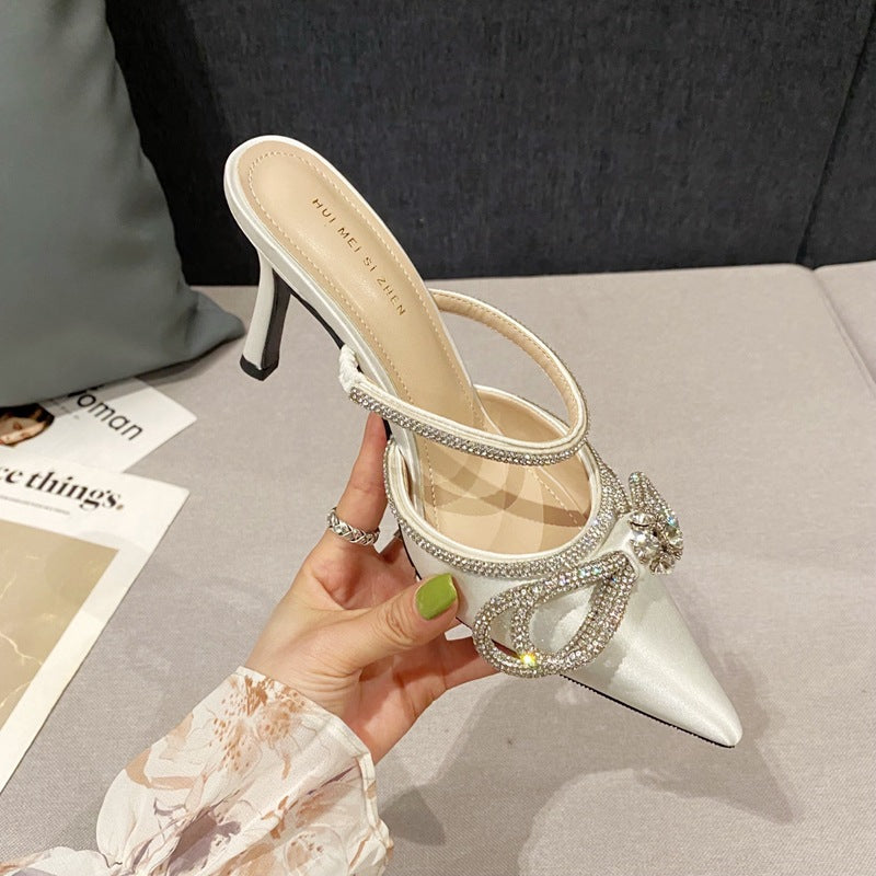 Korean Rhinestone Stiletto Heels
