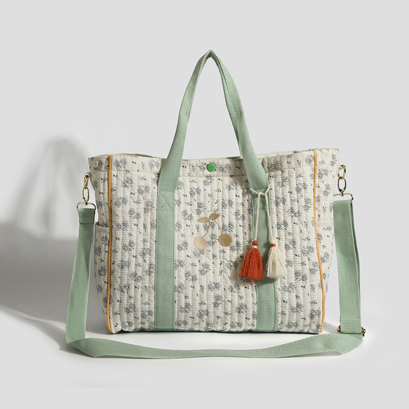 Floral Single-Shoulder Mummy Bag