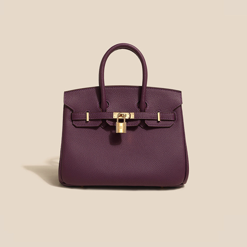 Genuine Leather Platinum Tote Bag