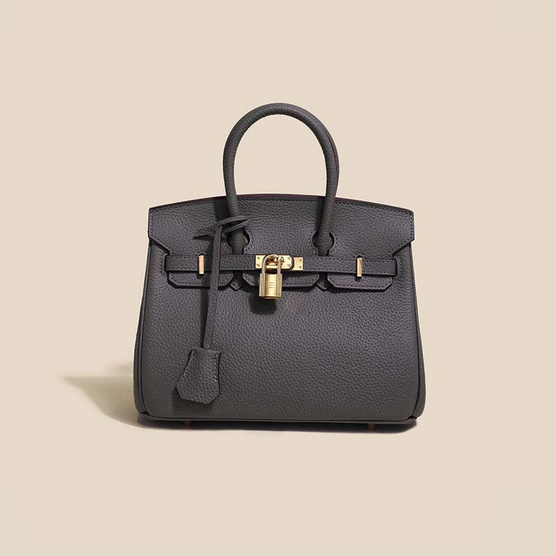 Genuine Leather Platinum Tote Bag