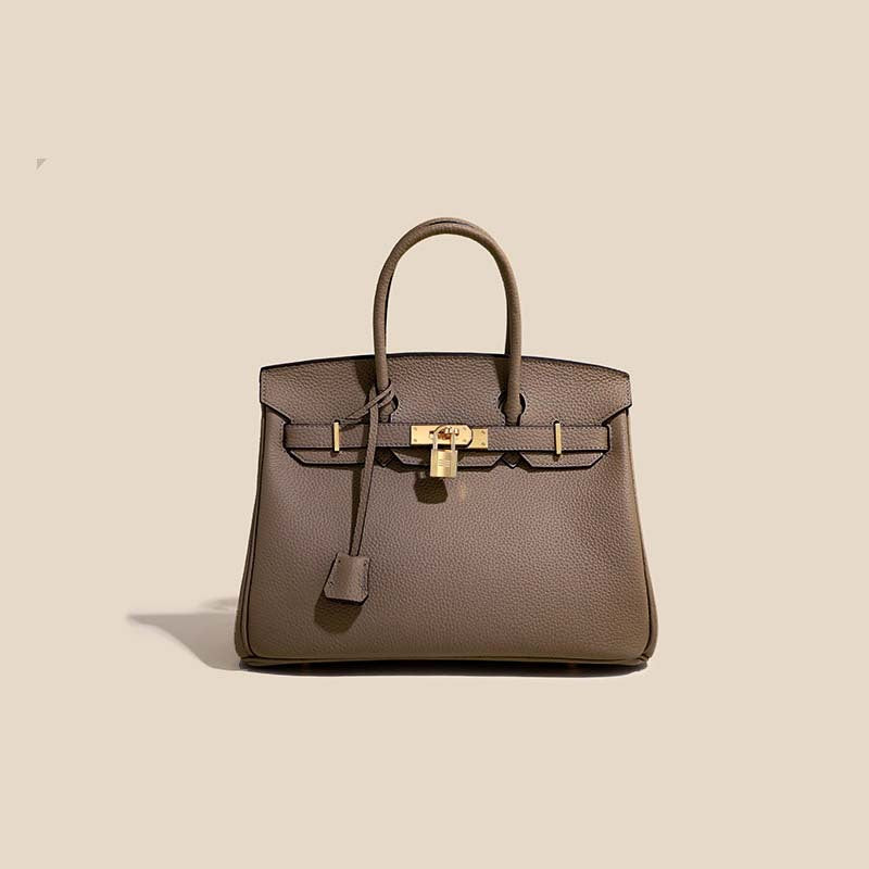 Genuine Leather Platinum Tote Bag