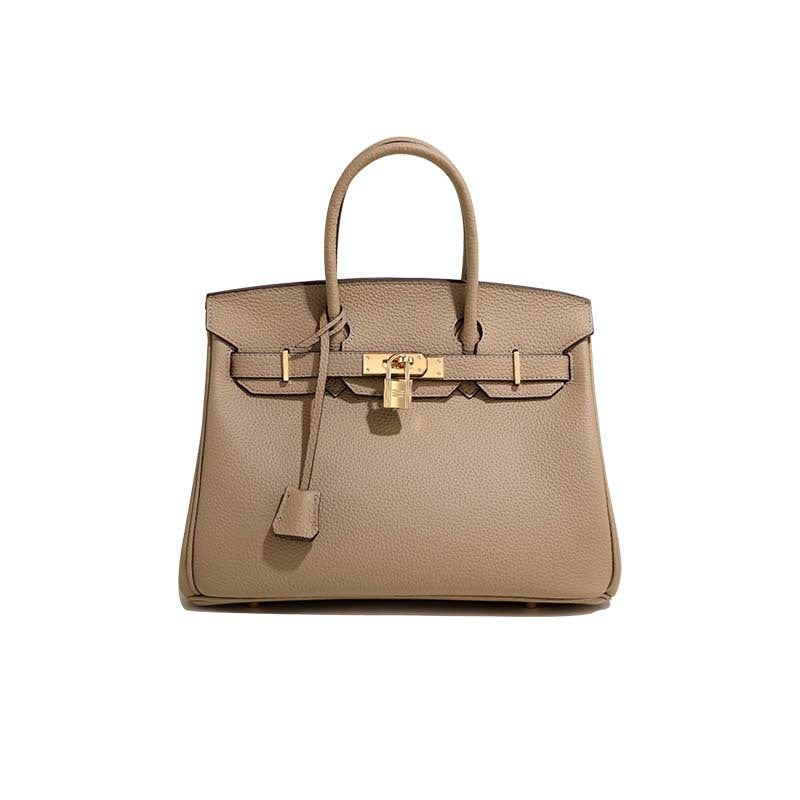 Genuine Leather Platinum Tote Bag