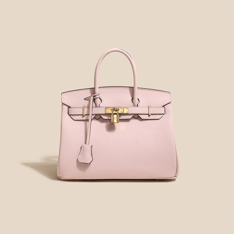 Genuine Leather Platinum Tote Bag