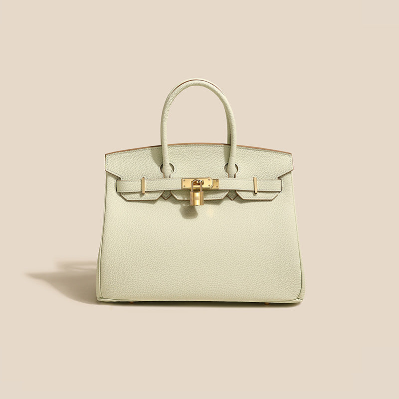 Genuine Leather Platinum Tote Bag
