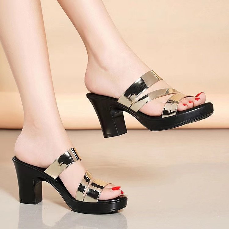 Wide-Fit Waterproof Platform Heels