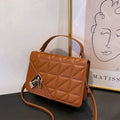 Retro Diamond Clasp Small Handbag
