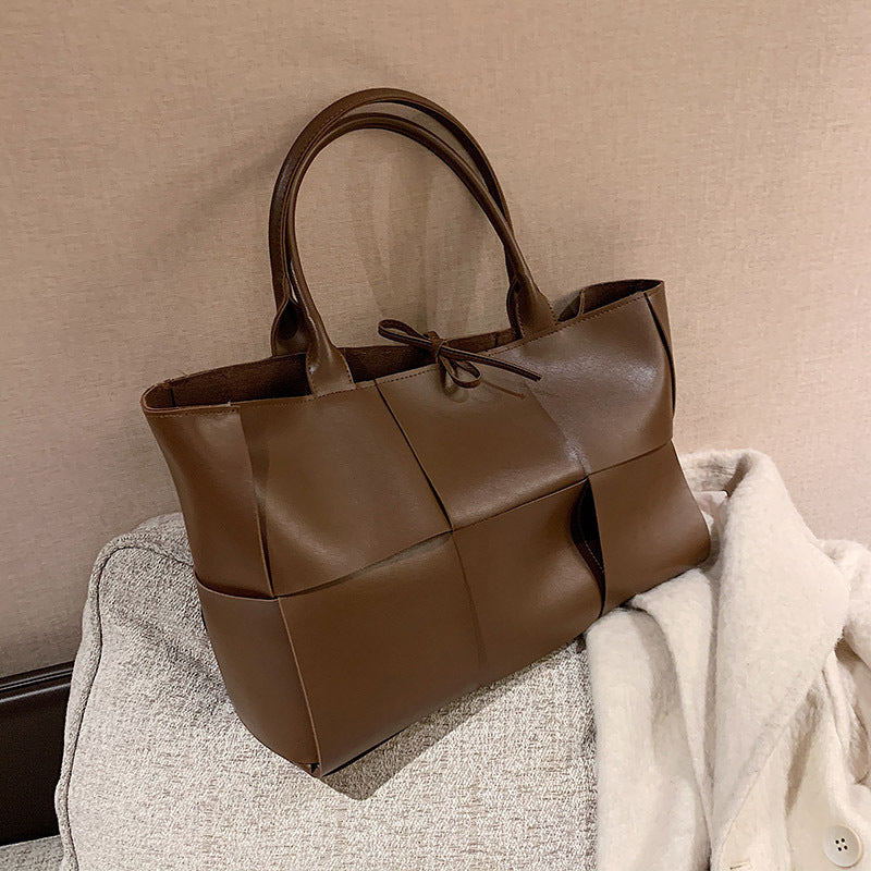 Large Capacity Structured Shoulder Bag