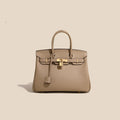 Genuine Leather Platinum Tote Bag