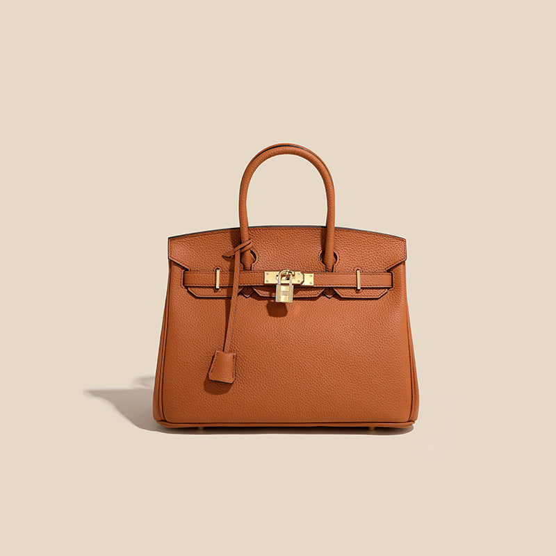 Genuine Leather Platinum Tote Bag