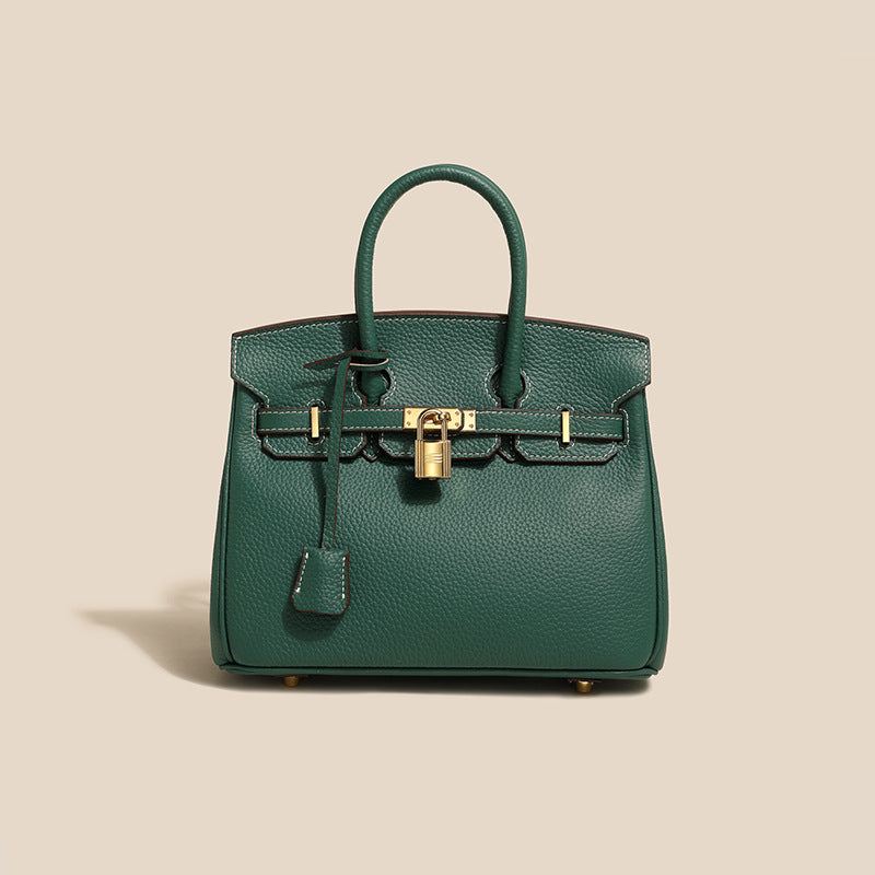 Genuine Leather Platinum Tote Bag