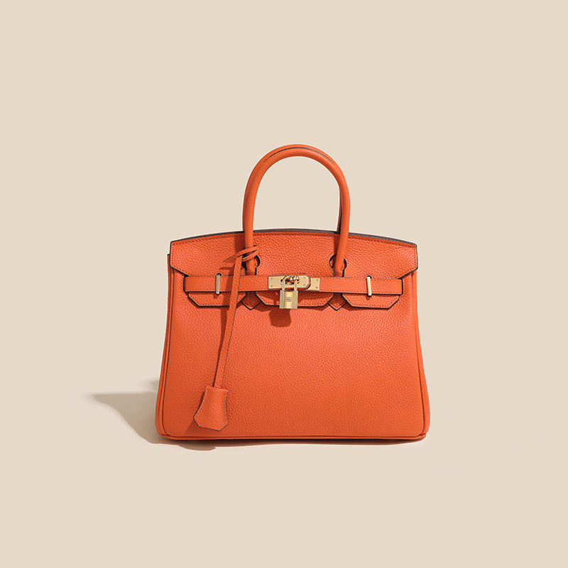 Genuine Leather Platinum Tote Bag