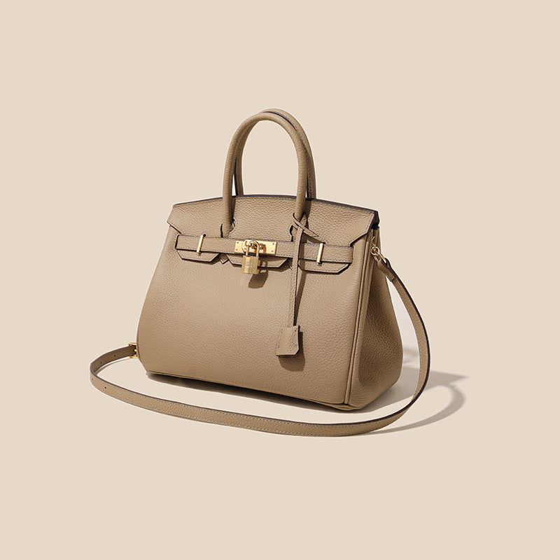 Genuine Leather Platinum Tote Bag