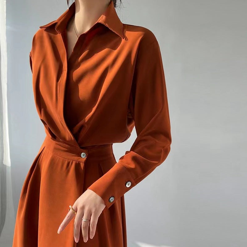 French Chic Slim-Fit Midi Dress