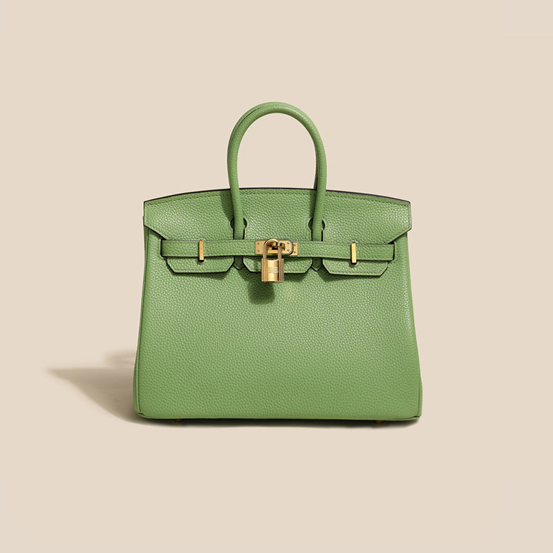 Genuine Leather Platinum Tote Bag