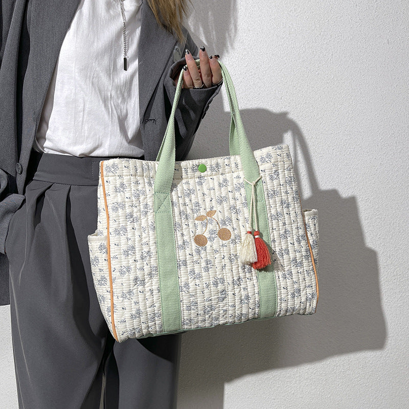 Floral Single-Shoulder Mummy Bag
