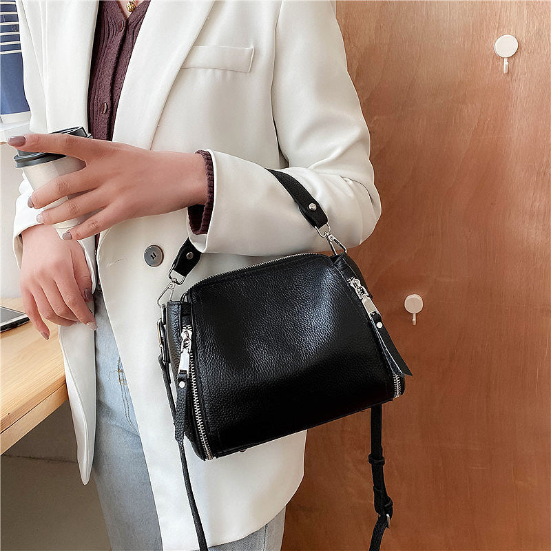 Genuine Leather Single-Shoulder Mum Bag
