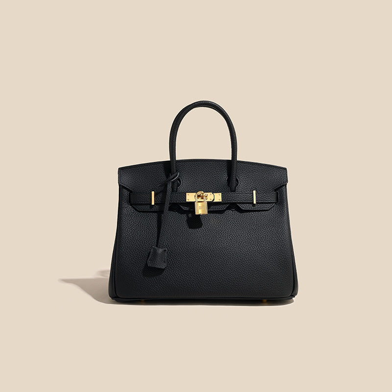 Genuine Leather Platinum Tote Bag