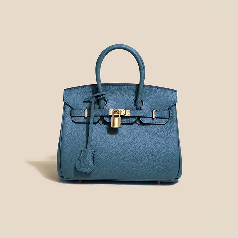 Genuine Leather Platinum Tote Bag