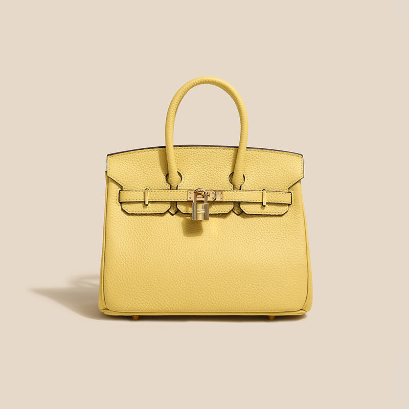 Genuine Leather Platinum Tote Bag