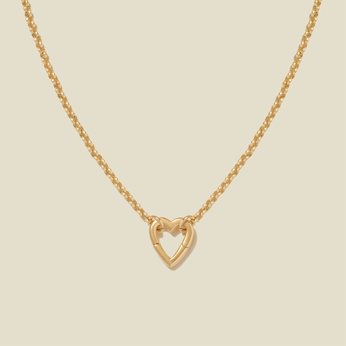 Selected Gold Charm Pendant Set with Chain Necklace