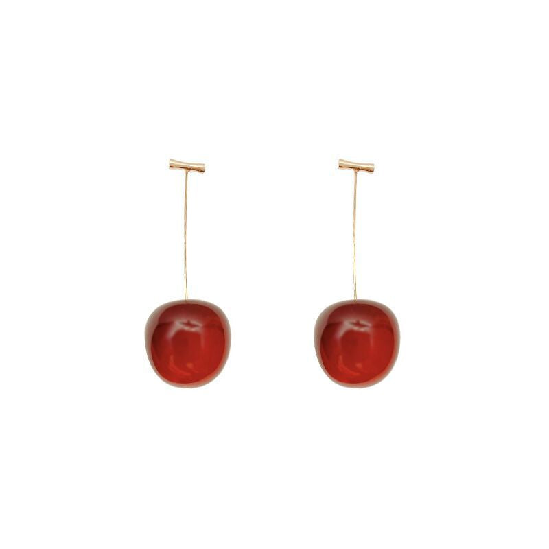 Cherry Charm Drop Earrings