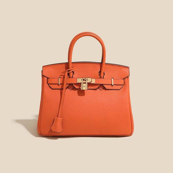 Genuine Leather Platinum Tote Bag