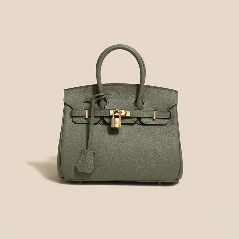 Genuine Leather Platinum Tote Bag