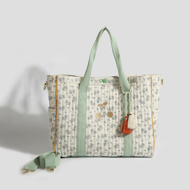 Floral Single-Shoulder Mummy Bag