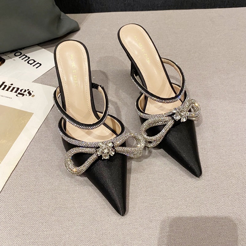 Korean Rhinestone Stiletto Heels