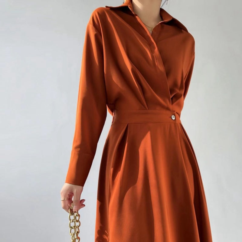 French Chic Slim-Fit Midi Dress